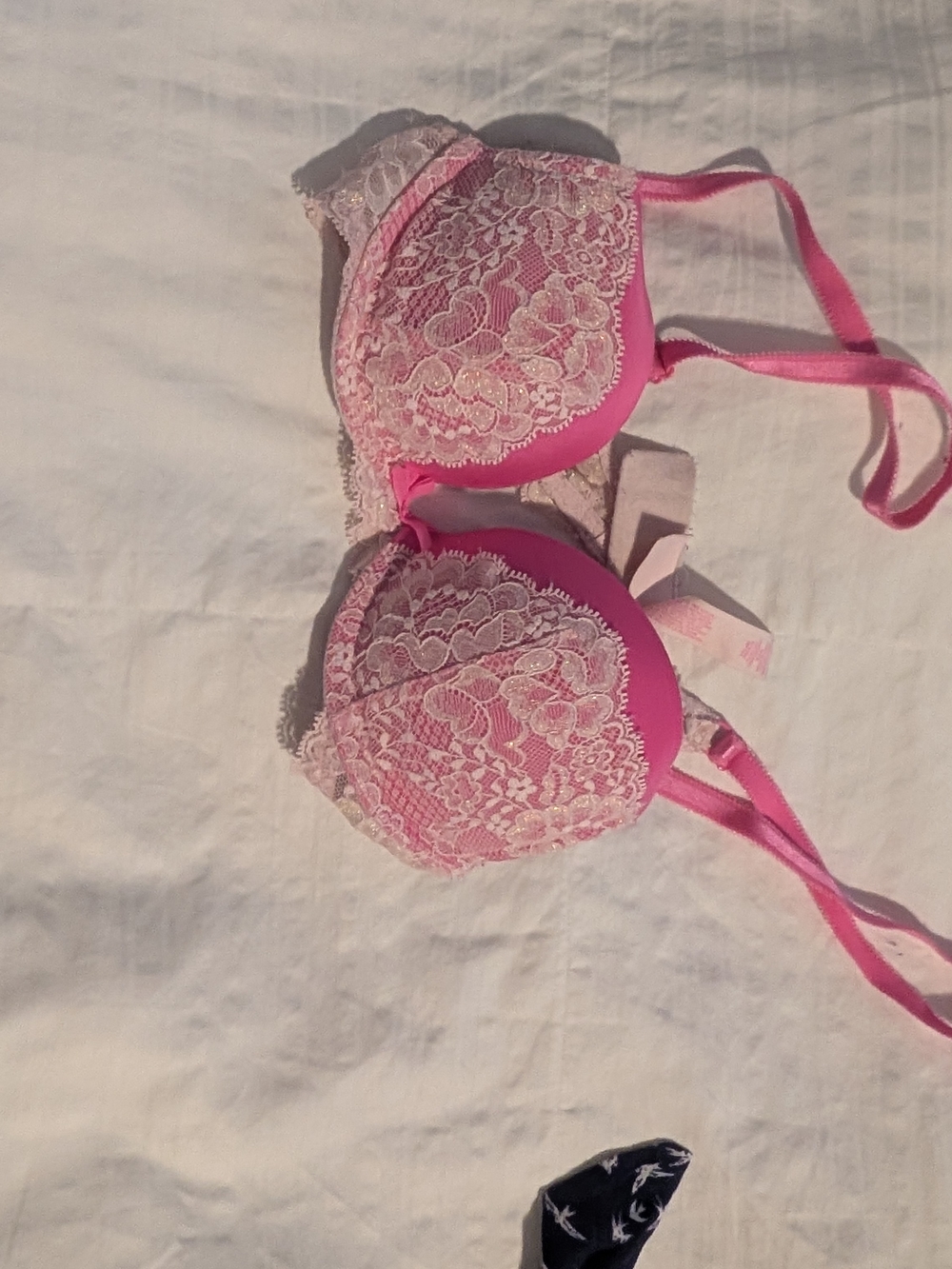Victoria's Secret Pink Lace Push-Up Bra